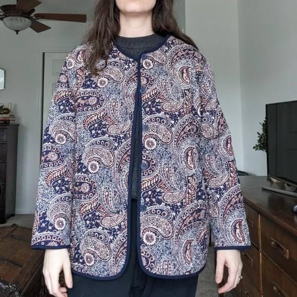 Vintage Paisley Pattern Quilted Jacket - Picture 2 of 5